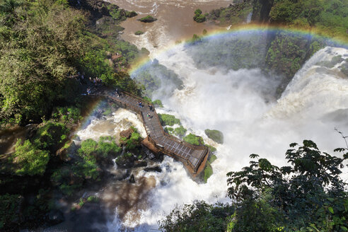 Südamerika, Argentinien, Parana, Iguazu-Nationalpark, Iguazu-Fälle, Regenbogen - FOF006629