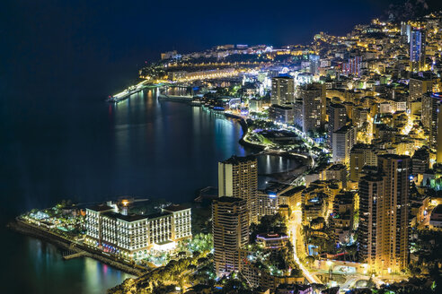 Monaco, Monte Carlo bei Nacht - DAWF000086