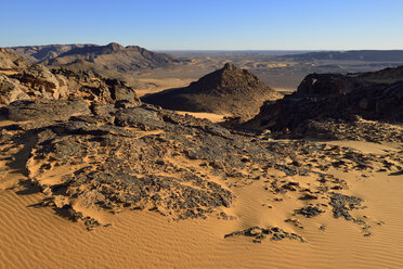 Afrika, Algerien, Sahara, Tassili N'Ajjer National Park, Westlicher Abhang der Tadrart Hochebene - ES001316