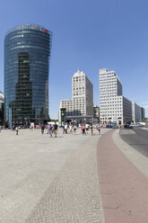 Germany, Berlin, view to BahnTower and Beisheim Center at Potsdam Square - WIF000934