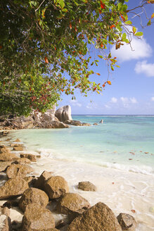 Seychellen, Insel La Digue, Anse Source D'Argent, Strand - KRPF000729