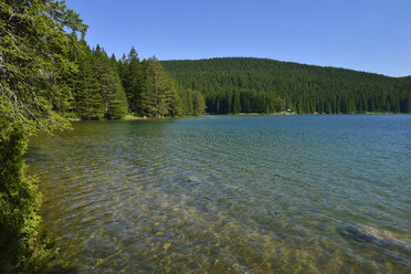 Montenegro, Durmitor National Park, View over Black Lake, Crno Jezero - ES001332