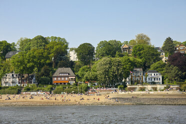 Germany, Hamburg, Elbstrand, Beach at the Elbe river - KRPF000949