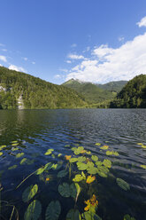 Austria, Salzburg State, Salzkammergut, St. Gilgen, Krotensee Lake with Schafberg Mountain - SIEF005758