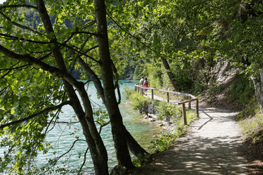 Österreich, Salzkammergut, Salzburger Land, Sankt Gilgen, Brunnwinkl, Wanderweg am Wolfgangsee - SIE005773