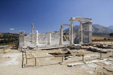 Griechenland, Kykladen, Naxos, Tempel von Sangri, Demeter-Tempel - KRPF000856