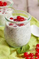 Chia-Kokosnuss-Pudding mit roten Johannisbeeren - SBDF001187