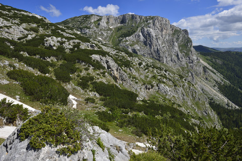 Montenegro, Crna Gora, Gipfel Crvena Greda, Durmitor-Nationalpark, lizenzfreies Stockfoto