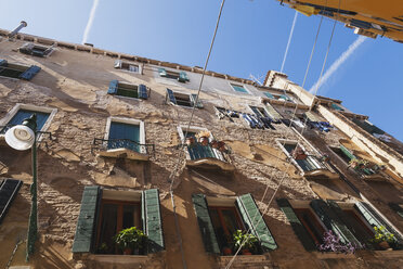 Italien, Venetien, Venedig, San Polo, alte Fassade eines Hauses - GWF003304