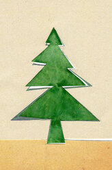 Aquarell, Weihnachtsbaum auf Papier - CMF000152
