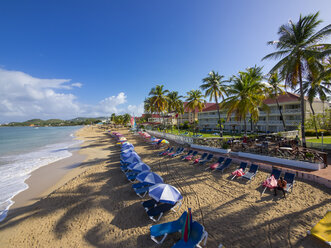 Karibik, St. Lucia, Strand von Rodney Bay - AMF002666