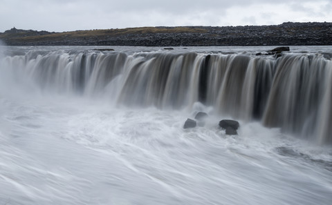 Iceland, North of Iceland, Waterfall Selfoss stock photo