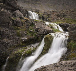 Island, Westfjorde, Dynjandi-Wasserfall - MKFF000103