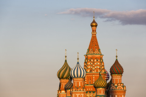 Russland, Moskau, Basilius-Kathedrale, lizenzfreies Stockfoto