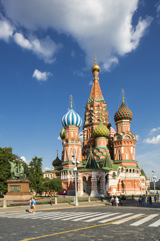 Russland, Moskau, Basilius-Kathedrale, lizenzfreies Stockfoto
