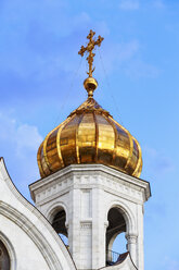 Russland, Moskau, Zwiebelturm der Christ-Erlöser-Kathedrale - FOF006729