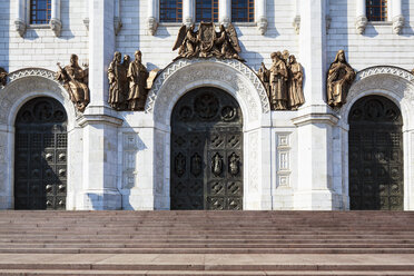 Russland, Moskau, Detail der Christ-Erlöser-Kathedrale - FO006743