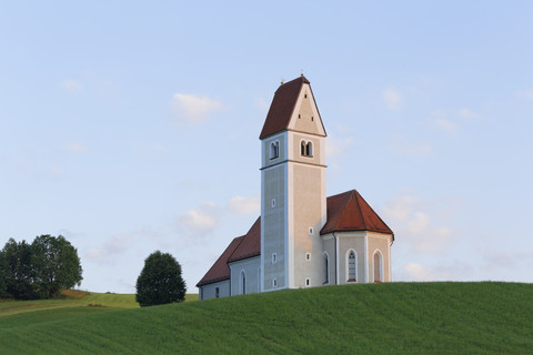 Germany, Bavaria, pilgrimage church St. Florian in Greimelberg stock photo