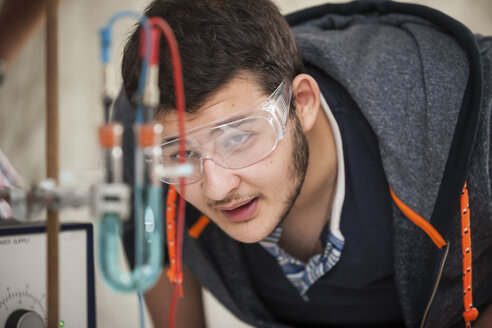 Vocational school student in chemistry class - PAF000775