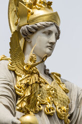 Austria, Vienna, statue of goddess Pallas Athene - EJWF000482