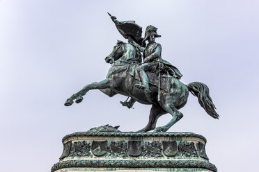 Österreich, Wien, Reiterstandbild von Erzherzog Karl - EJW000518