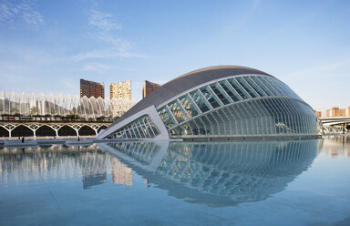 Spain, Valencia, City of Arts and Sciences, cinema L'Hemisferic - WWF003324