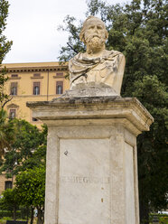 Italy, Sicily, Palermo, Giuseppe Garibaldi bust in Park Garibaldi - AMF002754