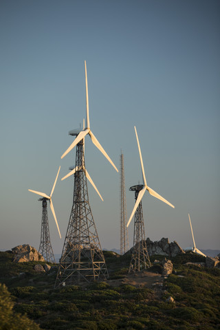 Spanien, Andalusien, Tarifa, Windpark, lizenzfreies Stockfoto