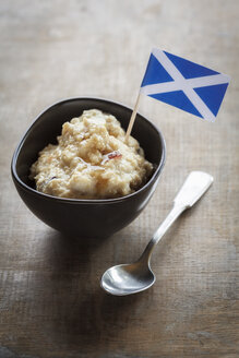 Porridge in Schale mit schottischer Flagge - EVGF000907