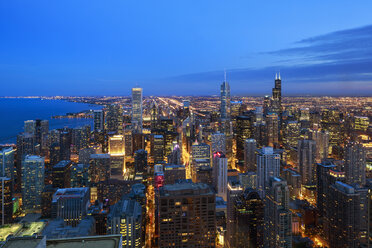 USA, Illinois, Chicago, Blick auf die Stadt vom John Hancock Tower - FOF006897