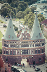 Germany, Schleswig-Holstein, Luebeck, Holsten Gate - KRPF001040