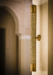 Morocco, Fes, Hotel Riad Fes, wall lamp - KMF001438