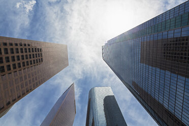 USA, California, Los Angeles, Wells Fargo Center, Wells Fargo Tower, and KPMG Tower, California Plaza Towers One and Two, Deloitte and Touche Building - FOF006988