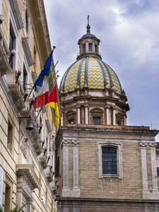 Italien, Sizilien, Provinz Palermo, Palermo, Piazza Pretoria, Kirche San Giuseppe dei Teatini - AMF002811