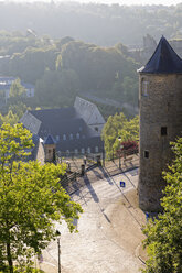 Luxemburg, Luxemburg-Stadt, Blick auf die Porte des Trois Tours, Teil der Festung von Luxemburg - MSF004250