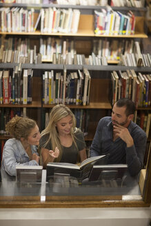 Studenten lernen in einer Bibliothek - ZEF000841