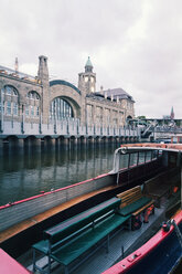 Deutschland, Hamburg, Hamburger Hafen, St. Pauli Landungsbrücken, Binnenschiff, Elbe - MSF004265