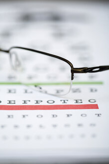 Sight test chart and glasses - ZEF000622