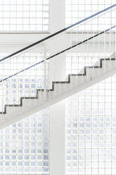 Germany, Munich, Staircase and glass bricks - FL000515