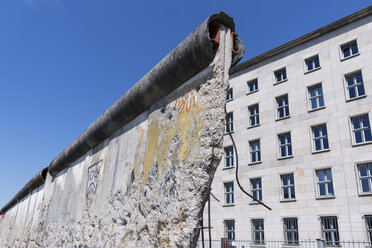 Deutschland, Berlin, Berlin-Kreuzberg, Dokumentationszentrum Topographie des Terrors, Mauerreste der Berliner Mauer - WIF001024