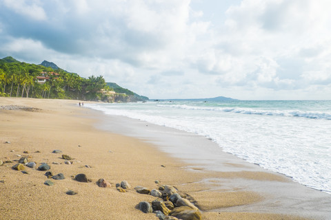 Mexiko, Nayarit, Sayulita, Pazifikküste, Strand, lizenzfreies Stockfoto