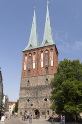 Deutschland, Berlin, Berlin-Mitte, Nikolaiviertel, St. Nikolai Kirche - WIF001042