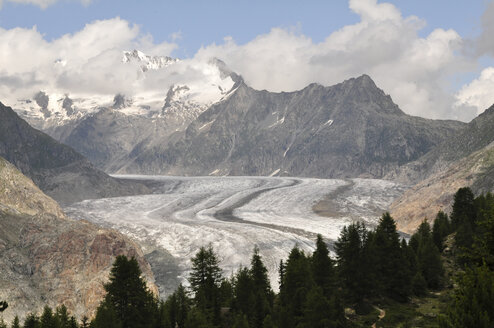 Schweiz, Wallis, Jungfrau-Aletsch-Bietschhorn, Aletschgletscher - SCH000407