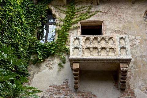 Italien, Venetien, Verona, Balkon von Julia Capulet, lizenzfreies Stockfoto