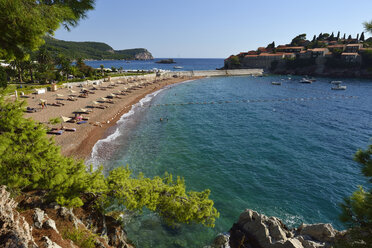 Montenegro, Strand von Sveti Stefan - ES001357