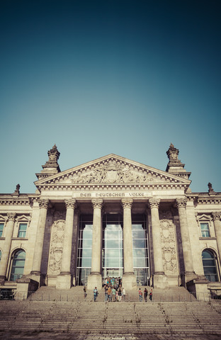 Deutschland, Berlin, Berlin-Tiergarten, Reichstagsgebäude, lizenzfreies Stockfoto