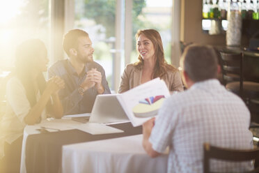 Business meeting in a restaurant - ZEF000899