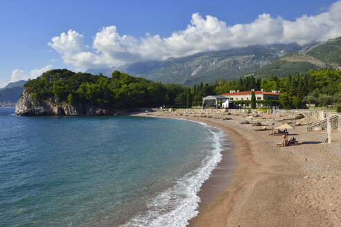 Montenegro, Crna Gora, Der Balkan, Bucht und Strand im Luxushotel Milocer - ES001379