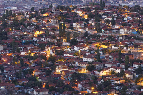 Türkei, Ankara, Blick auf die Stadt, Wohnhaus Gecekondu, lizenzfreies Stockfoto