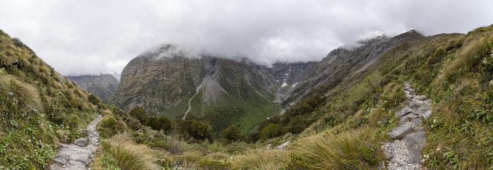 Neuseeland, Südinsel, Milford Track, Milford Sound, Mackinnon Pass - WV000676